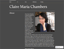 Tablet Screenshot of clairemariachambers.com